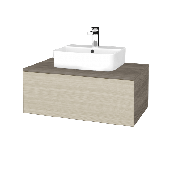 Umyvadlová skříňka MODULE SZZ1 80 umyvadlo Joy 3 - D03 Cafe - D04 Dub - Ne