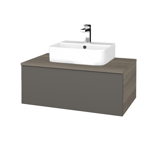 Umyvadlová skříňka MODULE SZZ1 80 umyvadlo Joy 3 - D03 Cafe - N06 Lava - Ne