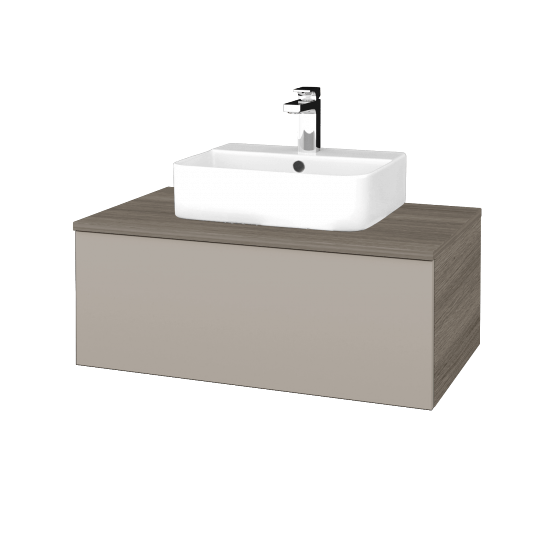 Umyvadlová skříňka MODULE SZZ1 80 umyvadlo Joy 3 - D03 Cafe - N07 Stone - Ne