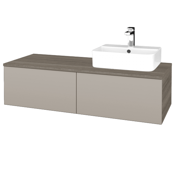 Umyvadlová skříňka MODULE SZZ12 120 umyvadlo Joy 3 - D03 Cafe - N07 Stone - Levé - Ne