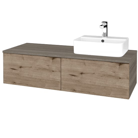 Umyvadlová skříňka MODULE SZZ12 120 umyvadlo Joy 3 - D03 Cafe - D23 Herkules - Levé - Ne