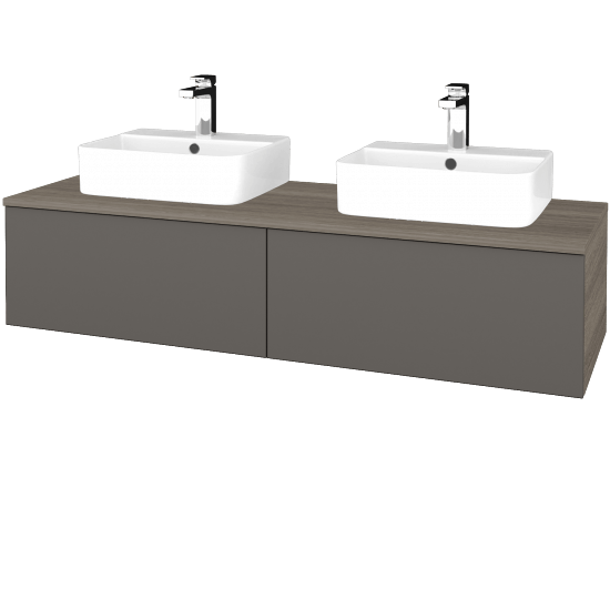 Umyvadlová skříňka MODULE SZZ12 140 umyvadlo Joy 3 - D03 Cafe - N06 Lava - Ne