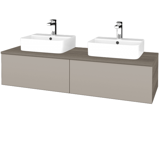 Umyvadlová skříňka MODULE SZZ12 140 umyvadlo Joy 3 - D03 Cafe - N07 Stone - Ne