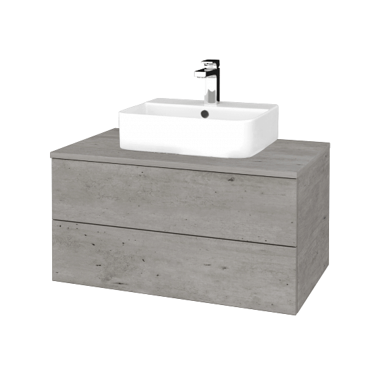Umyvadlová skříňka MODULE SZZ2 80 umyvadlo Joy 3 - D01 Beton - D01 Beton