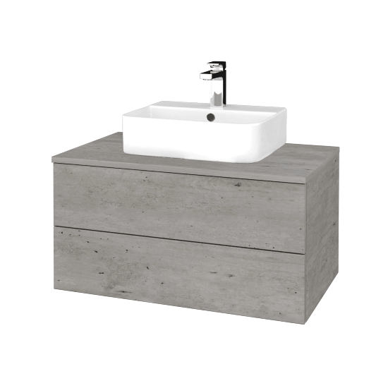 Umyvadlová skříňka MODULE SZZ2 80 umyvadlo Joy 3 - D01 Beton - D01 Beton - Ne