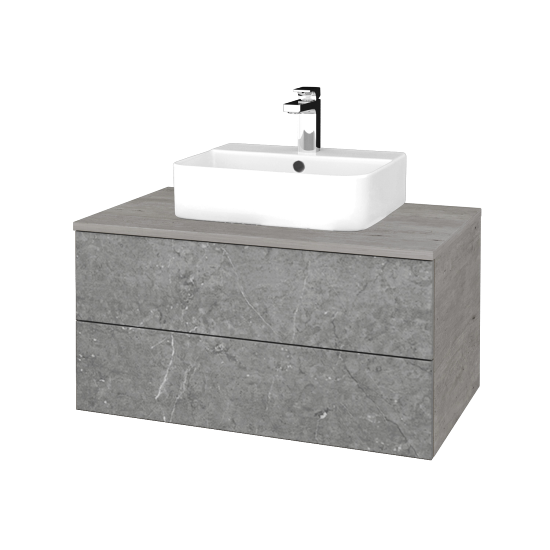 Umyvadlová skříňka MODULE SZZ2 80 umyvadlo Joy 3 - D01 Beton - D20 Galaxy - Ne