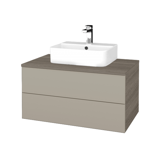 Umyvadlová skříňka MODULE SZZ2 80 umyvadlo Joy 3 - D03 Cafe - L04 Béžová vysoký lesk - Ne