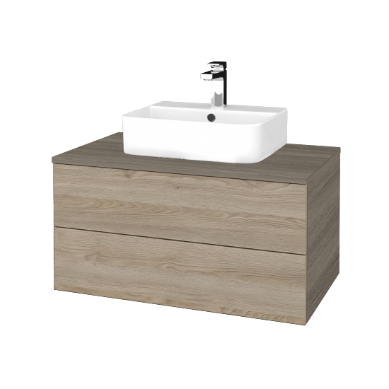 Umyvadlová skříňka MODULE SZZ2 80 umyvadlo Joy 3 - D03 Cafe - D17 Colorado - Ne