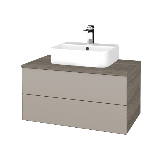 Umyvadlová skříňka MODULE SZZ2 80 umyvadlo Joy 3 - D03 Cafe - N07 Stone - Ne