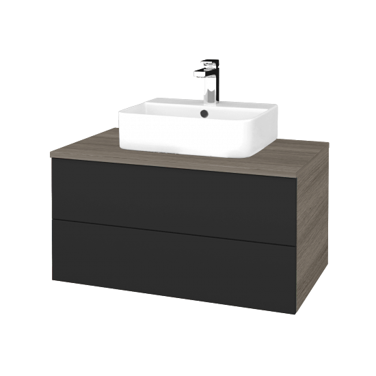 Umyvadlová skříňka MODULE SZZ2 80 umyvadlo Joy 3 - D03 Cafe - N03 Graphite - Ne