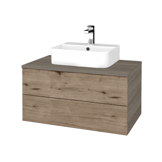 Umyvadlová skříňka MODULE SZZ2 80 umyvadlo Joy 3 - D03 Cafe - D23 Herkules - Ne