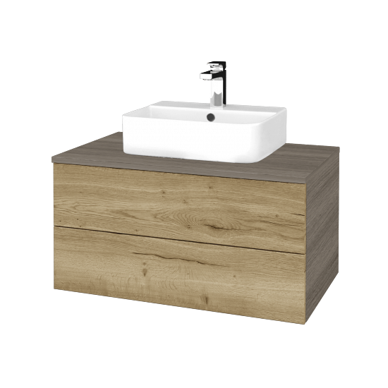 Umyvadlová skříňka MODULE SZZ2 80 umyvadlo Joy 3 - D03 Cafe - D26 Ontario - Ne