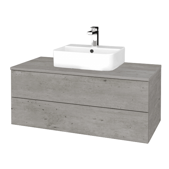 Umyvadlová skříňka MODULE SZZ2 100 umyvadlo Joy 3 - D01 Beton - D01 Beton - Ne