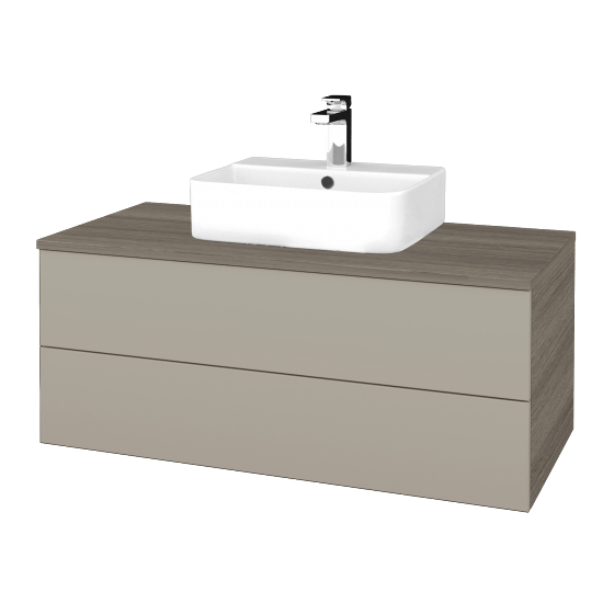 Umyvadlová skříňka MODULE SZZ2 100 umyvadlo Joy 3 - D03 Cafe - M05 Béžová mat - Ne