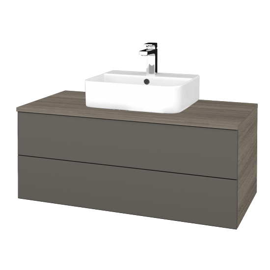 Umyvadlová skříňka MODULE SZZ2 100 umyvadlo Joy 3 - D03 Cafe - N06 Lava - Ne