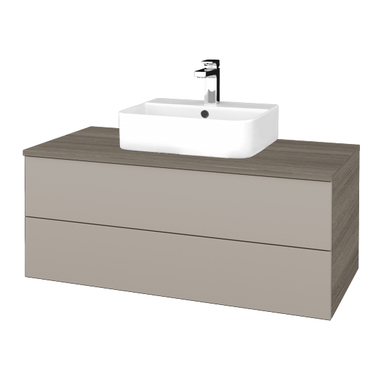 Umyvadlová skříňka MODULE SZZ2 100 umyvadlo Joy 3 - D03 Cafe - N07 Stone - Ne
