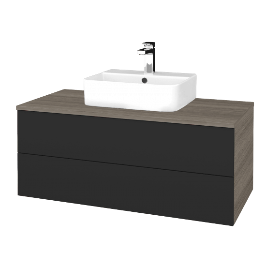 Umyvadlová skříňka MODULE SZZ2 100 umyvadlo Joy 3 - D03 Cafe - N03 Graphite - Ne