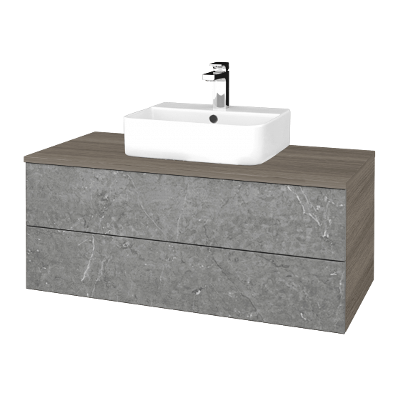 Umyvadlová skříňka MODULE SZZ2 100 umyvadlo Joy 3 - D03 Cafe - D20 Galaxy - Ne