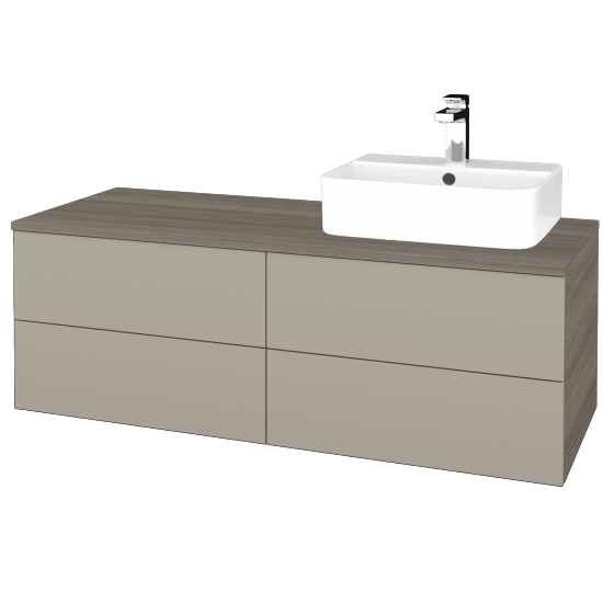 Umyvadlová skříňka MODULE SZZ4 120 umyvadlo Joy 3 - D03 Cafe - M05 Béžová mat - Levé - Ne