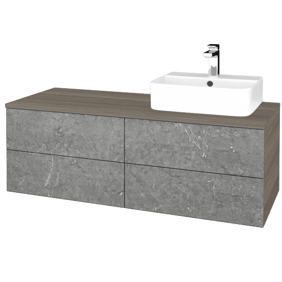 Umyvadlová skříňka MODULE SZZ4 120 umyvadlo Joy 3 - D03 Cafe - D20 Galaxy - Levé - Ne