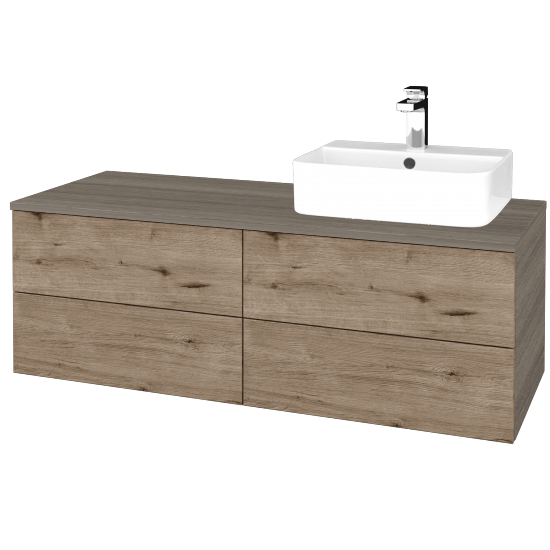 Umyvadlová skříňka MODULE SZZ4 120 umyvadlo Joy 3 - D03 Cafe - D23 Herkules - Levé - Ne