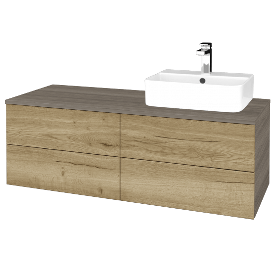 Umyvadlová skříňka MODULE SZZ4 120 umyvadlo Joy 3 - D03 Cafe - D26 Ontario - Levé - Ne