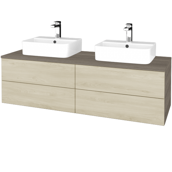 Umyvadlová skříňka MODULE SZZ4 140 umyvadlo Joy 3 - D03 Cafe - D24 Ohio - Ne