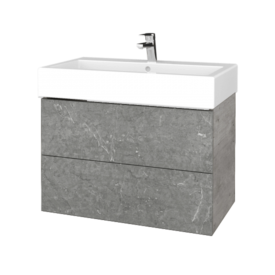 Umyvadlová skříňka VARIANTE SZZ2 80 pro umyvadlo Duravit Vero - D01 Beton - D20 Galaxy