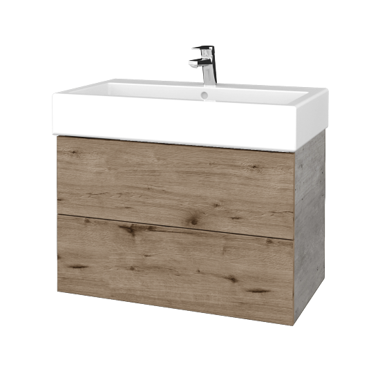 Umyvadlová skříňka VARIANTE SZZ2 80 pro umyvadlo Duravit Vero - D01 Beton - D23 Herkules