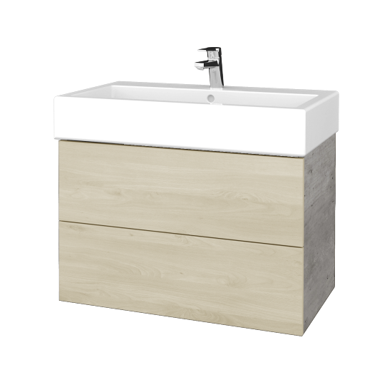 Umyvadlová skříňka VARIANTE SZZ2 80 pro umyvadlo Duravit Vero - D01 Beton - D24 Ohio