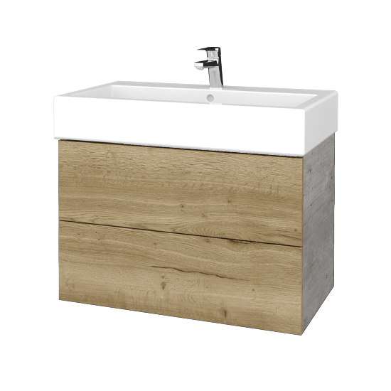 Umyvadlová skříňka VARIANTE SZZ2 80 pro umyvadlo Duravit Vero - D01 Beton - D26 Ontario