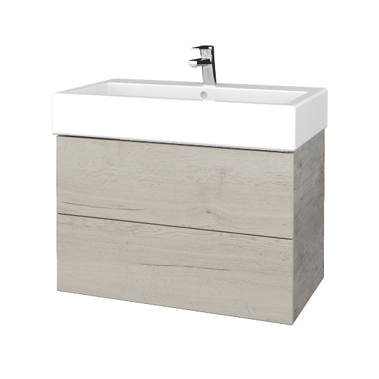 Umyvadlová skříňka VARIANTE SZZ2 80 pro umyvadlo Duravit Vero - D01 Beton - D28 Alberta