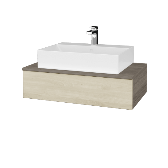 Umyvadlová skříňka MODULE SZZ 80 umyvadlo Kube - D03 Cafe - D24 Ohio - Ne