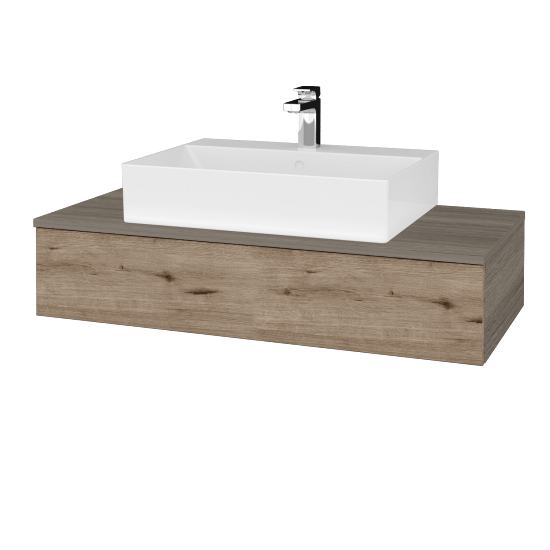 Koupelnová skříňka MODULE SZZ 100 umyvadlo Kube - D03 Cafe - D23 Herkules - Ne