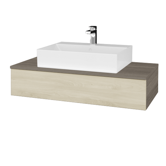 Koupelnová skříňka MODULE SZZ 100 umyvadlo Kube - D03 Cafe - D24 Ohio - Ne