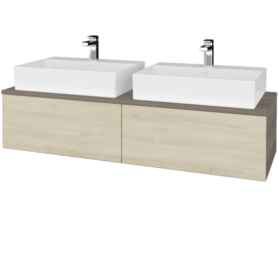 Umyvadlová skříňka MODULE SZZ12 140 umyvadlo Kube - D03 Cafe - D24 Ohio - Ne
