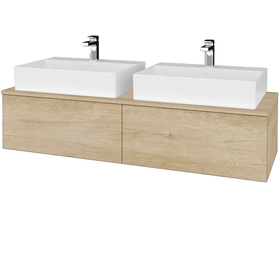 Umyvadlová skříňka MODULE SZZ12 140 umyvadlo Kube - D15 Nebraska - D15 Nebraska - Ne