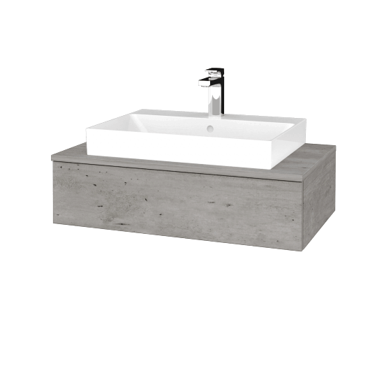 Umyvadlová skříňka MODULE SZZ 80 (umyvadlo Glance)  - D01 Beton - D01 Beton