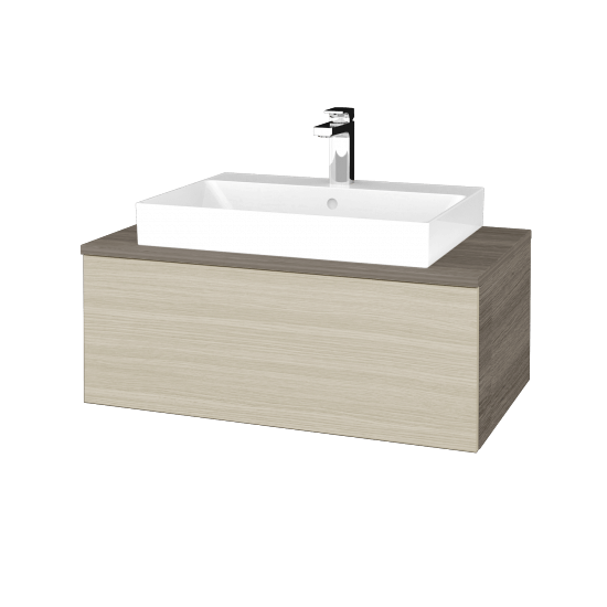Umyvadlová skříňka MODULE SZZ1 80 (umyvadlo Glance)  - D03 Cafe - D04 Dub - Ne