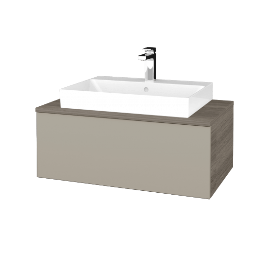 Umyvadlová skříňka MODULE SZZ1 80 (umyvadlo Glance)  - D03 Cafe - M05 Béžová mat - Ne