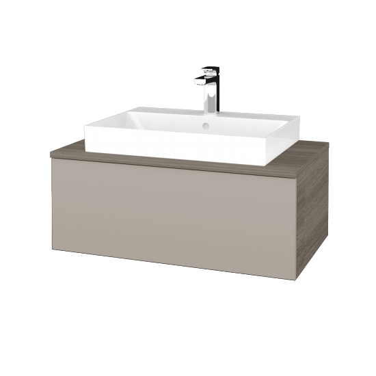 Umyvadlová skříňka MODULE SZZ1 80 (umyvadlo Glance)  - D03 Cafe - N07 Stone - Ne