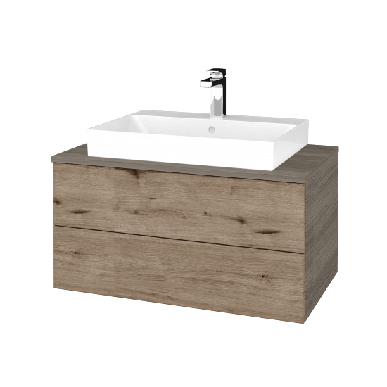 Umyvadlová skříňka MODULE SZZ2 80 (umyvadlo Glance)  - D03 Cafe - D23 Herkules - Ne