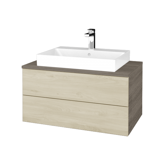 Umyvadlová skříňka MODULE SZZ2 80 (umyvadlo Glance)  - D03 Cafe - D24 Ohio - Ne