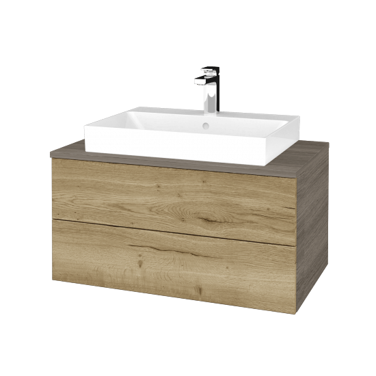 Umyvadlová skříňka MODULE SZZ2 80 (umyvadlo Glance)  - D03 Cafe - D26 Ontario - Ne