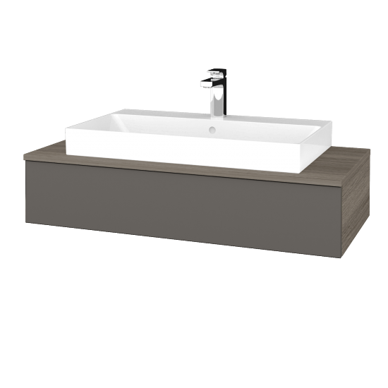 Umyvadlová skříňka MODULE SZZ 100 (umyvadlo Glance)  - D03 Cafe - N06 Lava - Ne