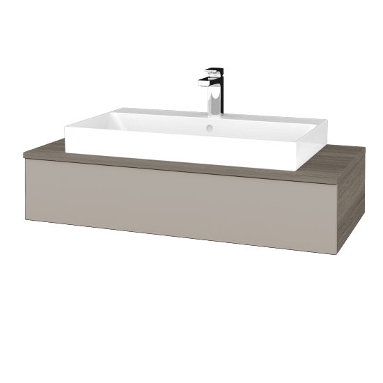 Umyvadlová skříňka MODULE SZZ 100 (umyvadlo Glance)  - D03 Cafe - N07 Stone - Ne
