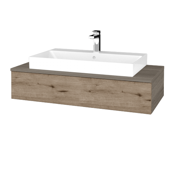 Umyvadlová skříňka MODULE SZZ 100 (umyvadlo Glance)  - D03 Cafe - D23 Herkules - Ne