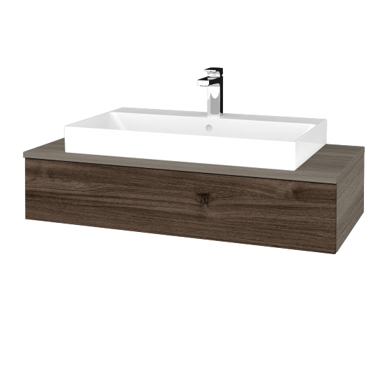 Umyvadlová skříňka MODULE SZZ 100 (umyvadlo Glance)  - D03 Cafe - D25 Teak - Ne