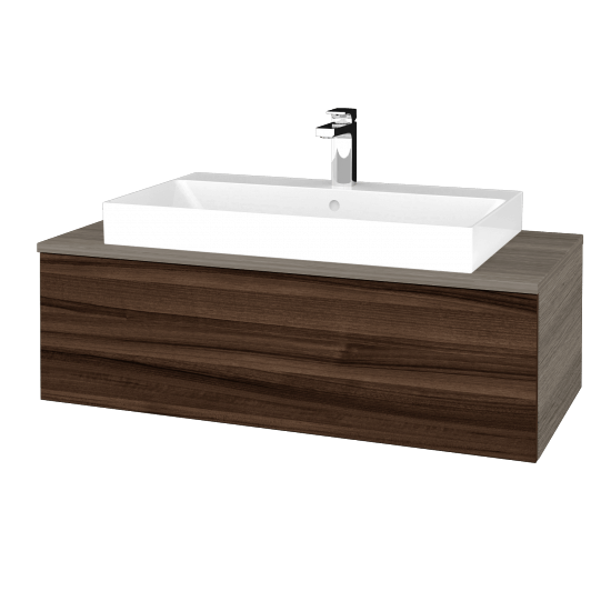 Umyvadlová skříňka MODULE SZZ1 100 (umyvadlo Glance)  - D03 Cafe - D06 Ořech - Ne