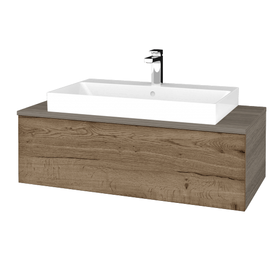 Umyvadlová skříňka MODULE SZZ1 100 (umyvadlo Glance)  - D03 Cafe - D21 Tobacco - Ne